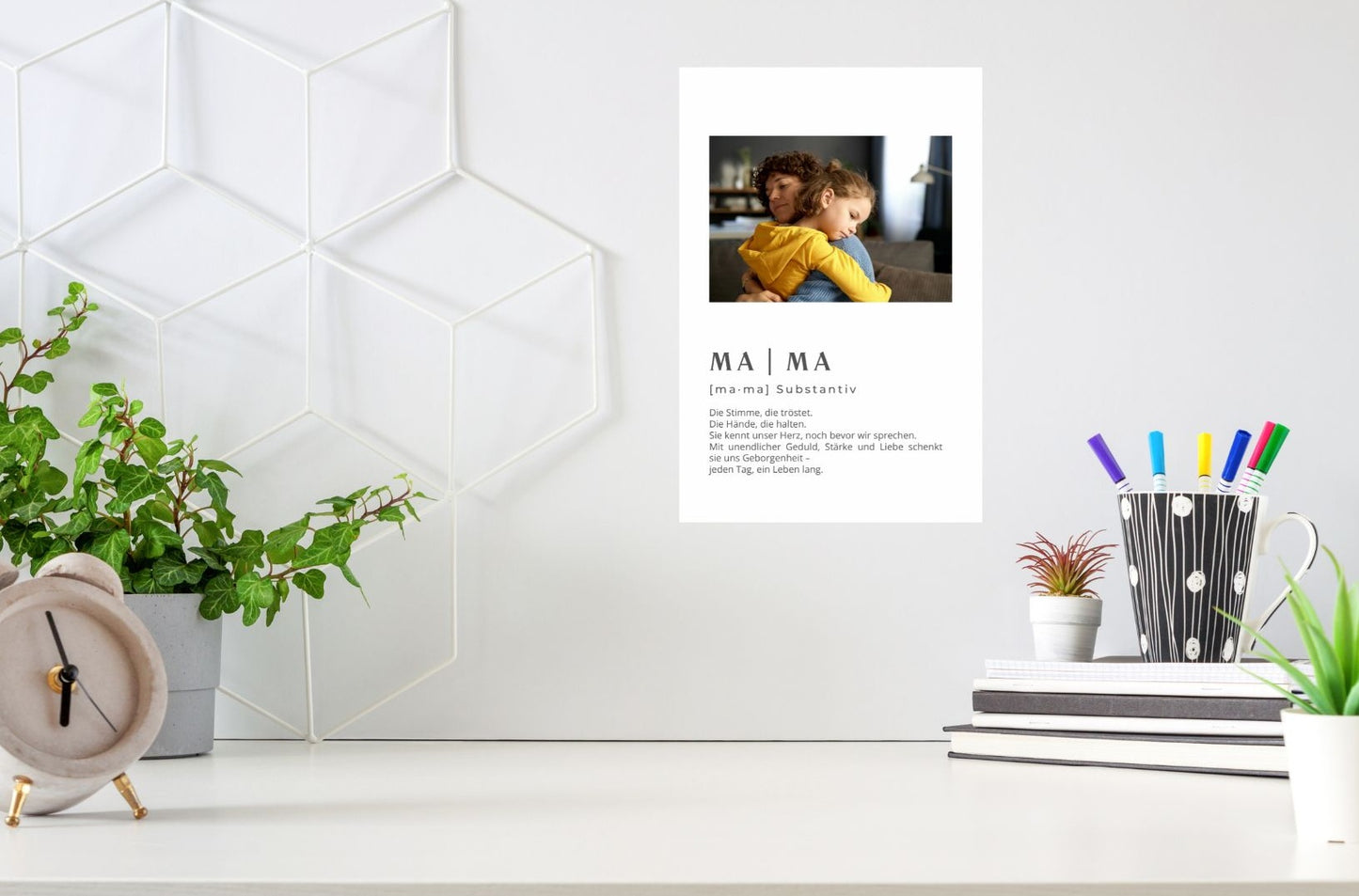 Metallposter – Mama mit deinem Bild