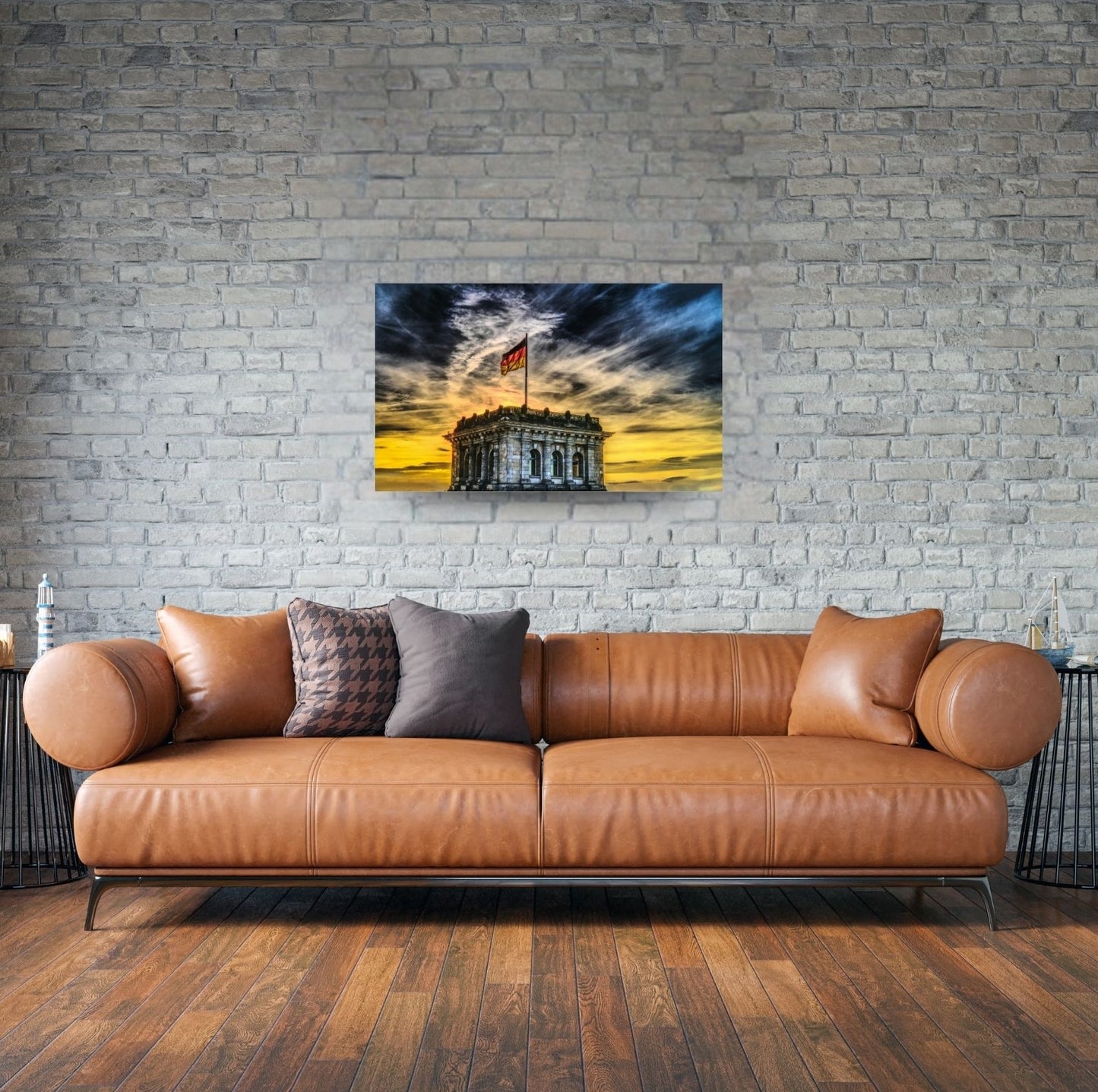 Deutsche Geschichte in Szene gesetzt – Reichstags-Motiv mit dramatischem Lichtspiel