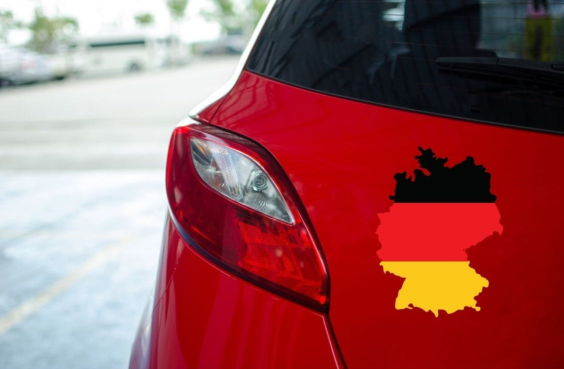 Deutschland Autoaufkleber – Stolz in Schwarz-Rot-Gold