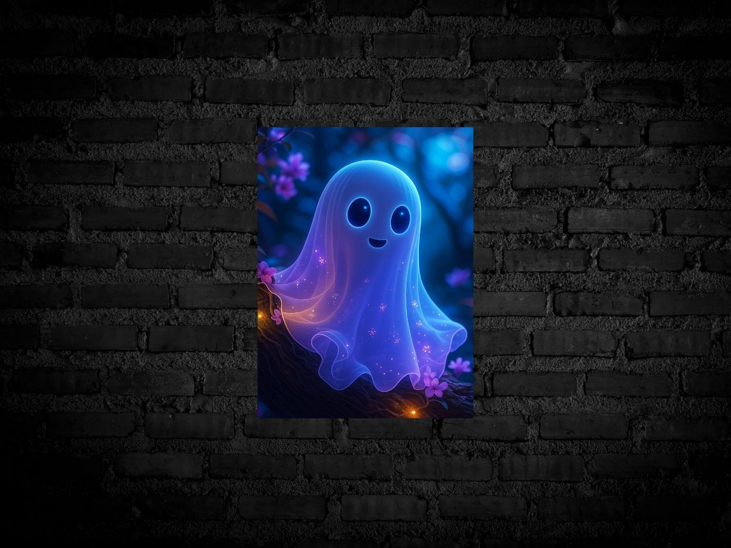Glühgeist – Magisches Halloween-Poster in Neonoptik