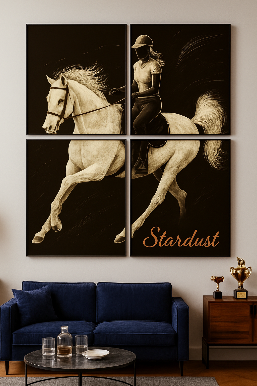 A3 4-Panel Masterpiece (1 Motiv → 4-teilig) – 3+1 Gratis