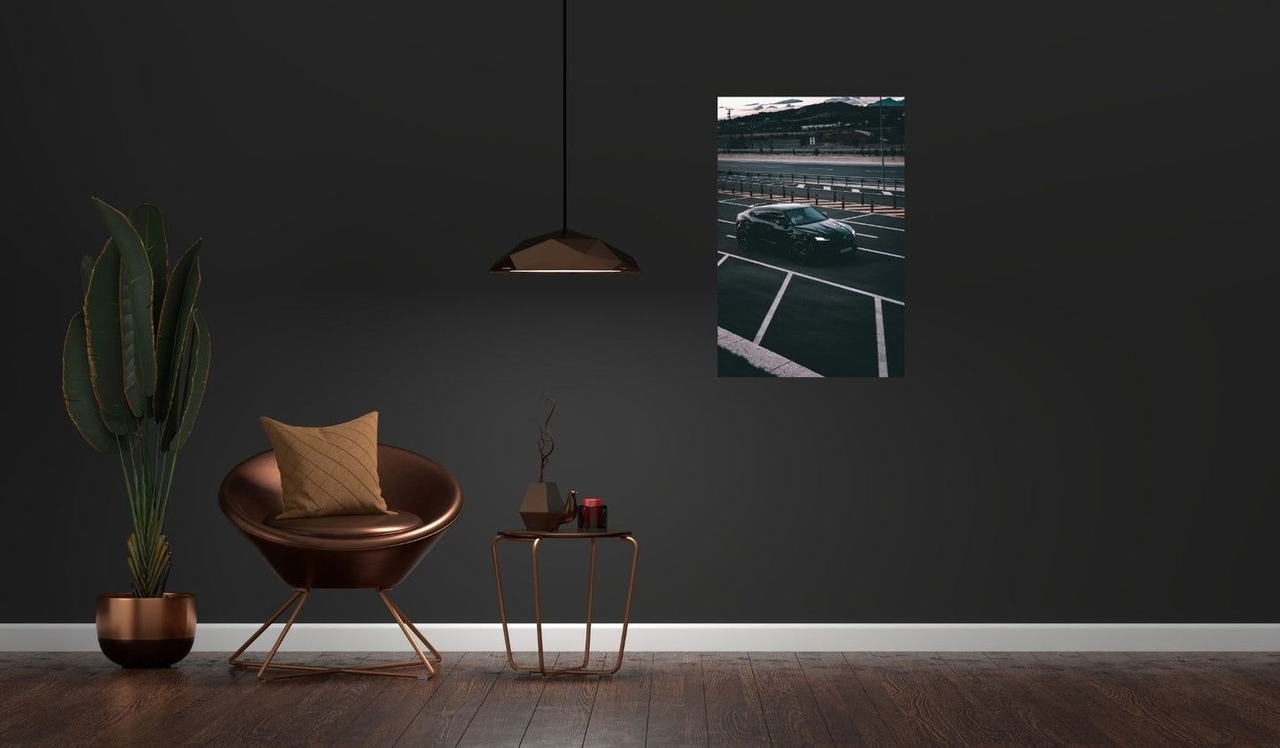 Für Fans von Understatement & Luxus – stylisches SUV-Motiv mit Hochglanz-Finish auf Premium-Metall