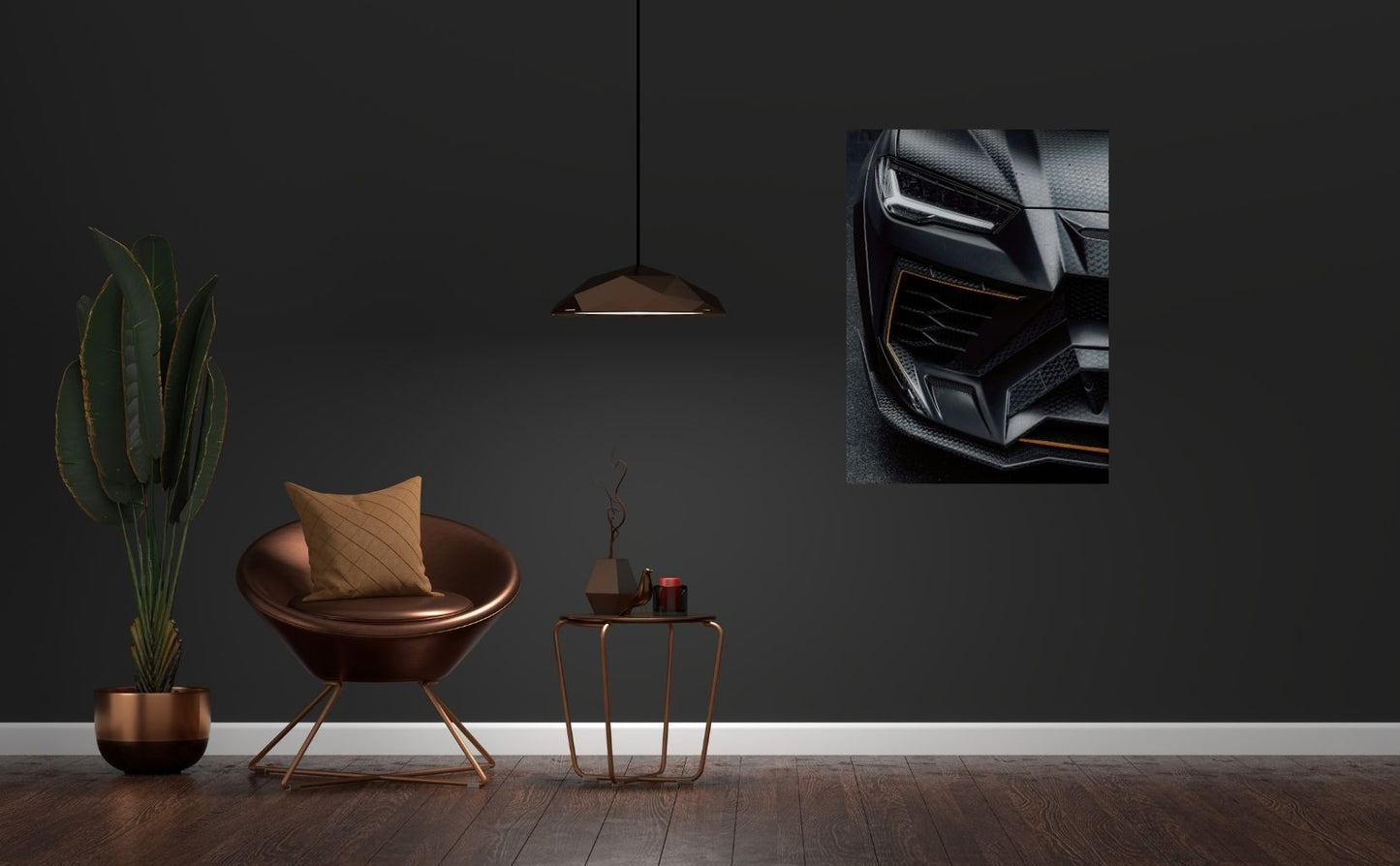 Pure Power für dein Zuhause – High-Performance-Sportwagendesign in edlem Metallic-Look