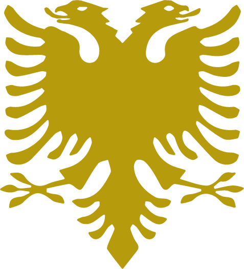 Aufkleber Albanische Flagge