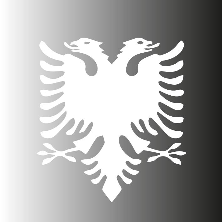 Hochwertiger Autoaufkleber mit albanischer Flagge – Patriotisches Design für Fahrzeug & Fenster