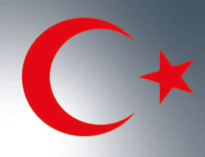 Aufkleber Türkische Flagge Mond&Stern