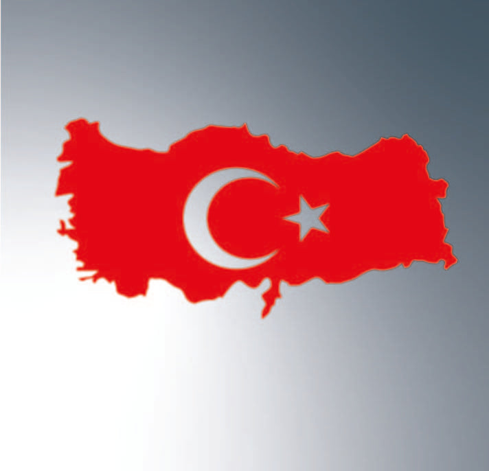 Aufkleber Türkische Flagge