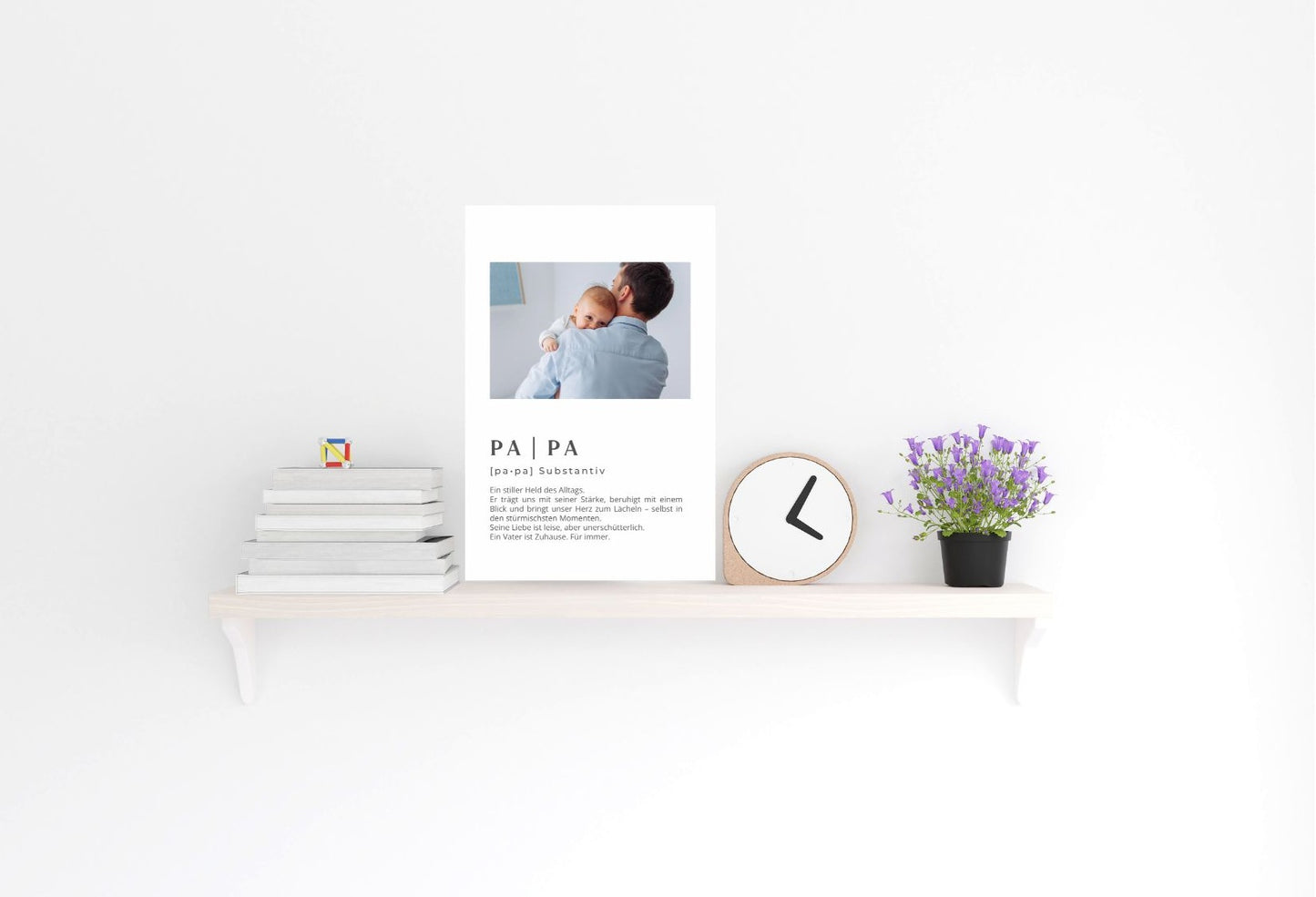 Metallposter – Papa mit deinem Bild