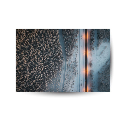 Verschneite Landschaft