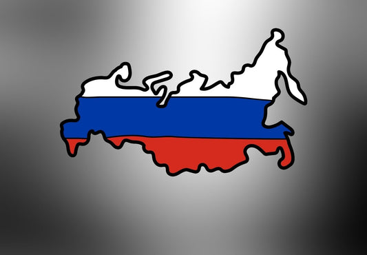Russland Autoaufkleber – Starkes Design in Weiß, Blau & Rot
