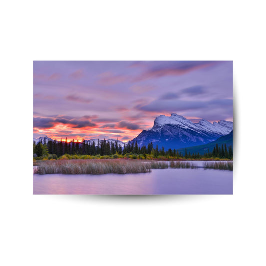 Berglandschaft im Abendrot