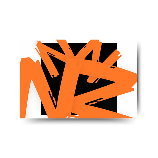 Neon Clash – Urbanes Statement in Orange & Schwarz