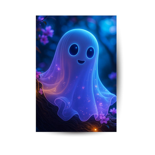 Glühgeist – Magisches Halloween-Poster in Neonoptik