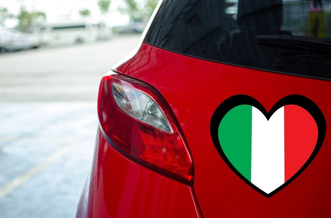 Italien Herz Aufkleber – Zeig deine Liebe zu Italia