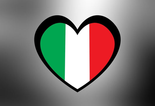 Italien Herz Aufkleber – Zeig deine Liebe zu Italia