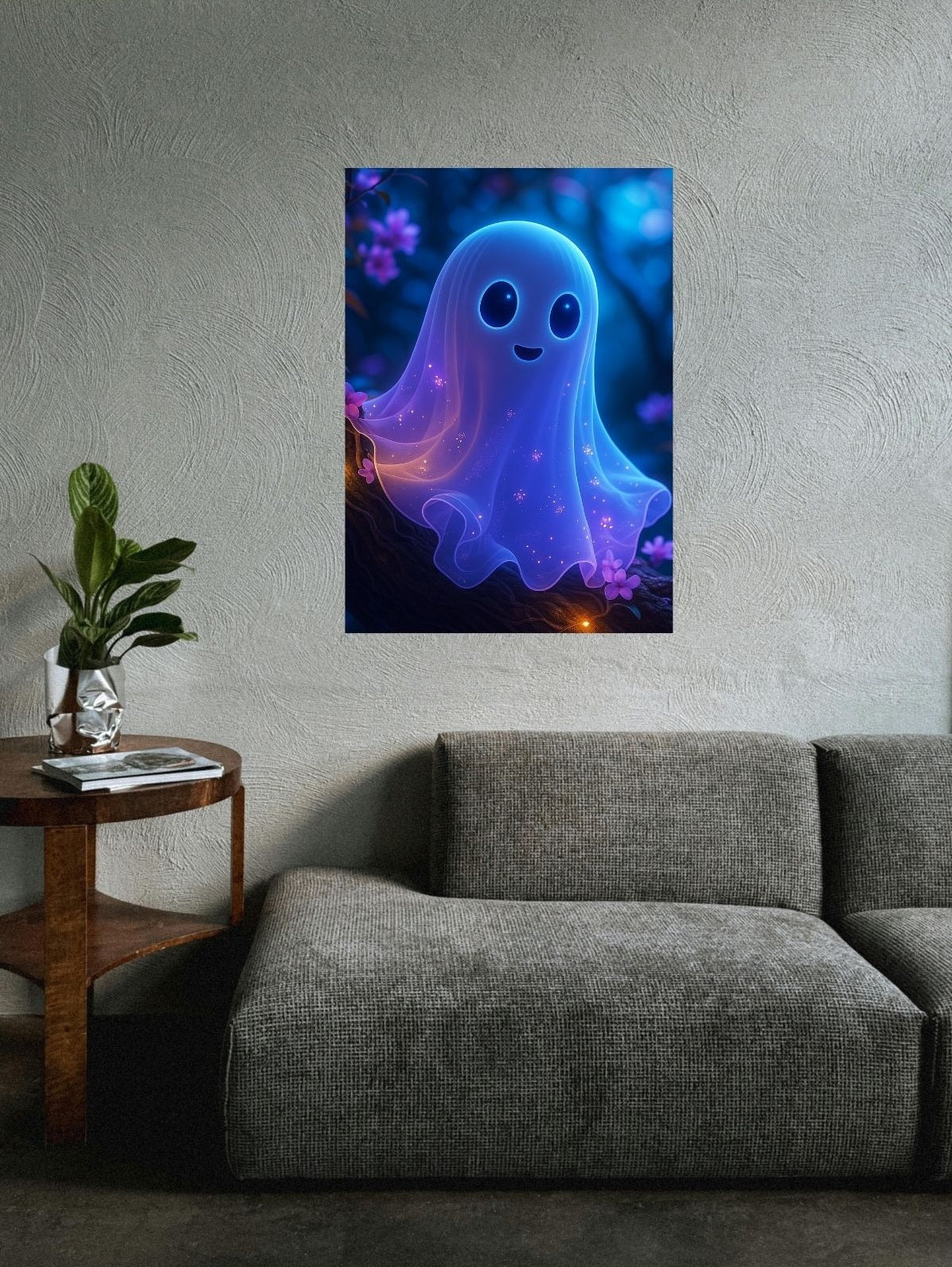 Glühgeist – Magisches Halloween-Poster in Neonoptik