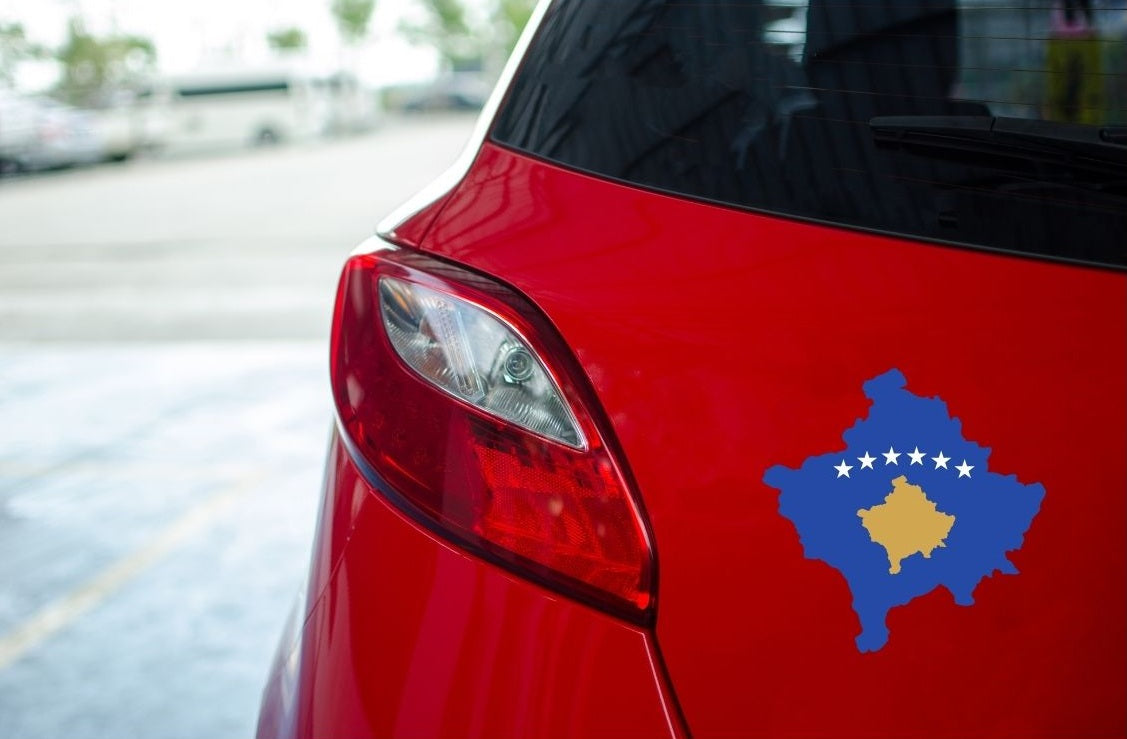 Kosovo Autoaufkleber – Zeig, wo du herkommst