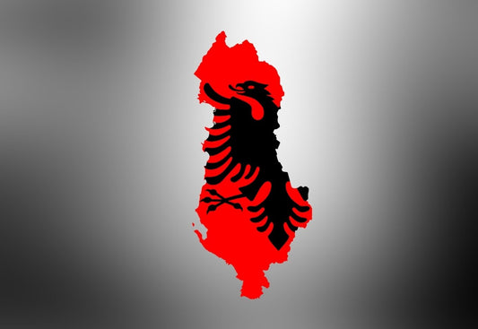 Autoaufkleber Albanien – Adler groß