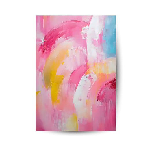 Sunshine Dreams – Farbpoesie in Pink & Gelb
