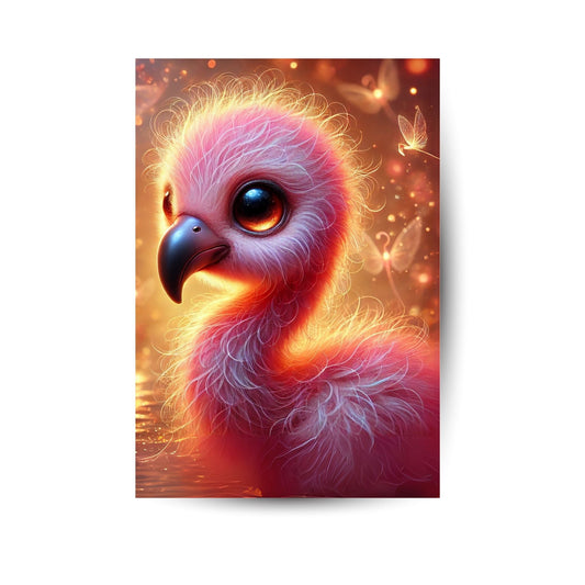 Funkelndes Flamingo-Küken