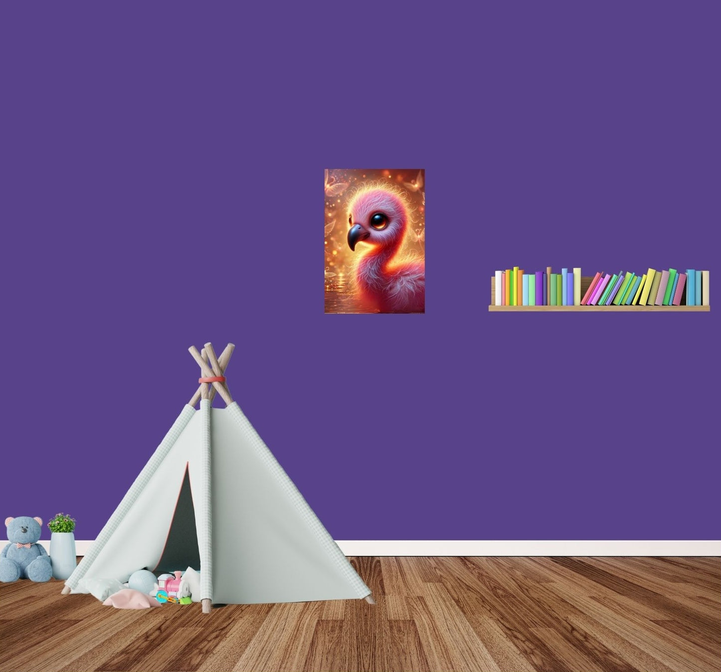 Funkelndes Flamingo-Küken