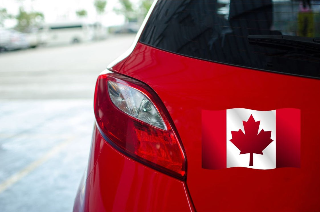 Kanada Autoaufkleber – Ahornblatt mit Stil