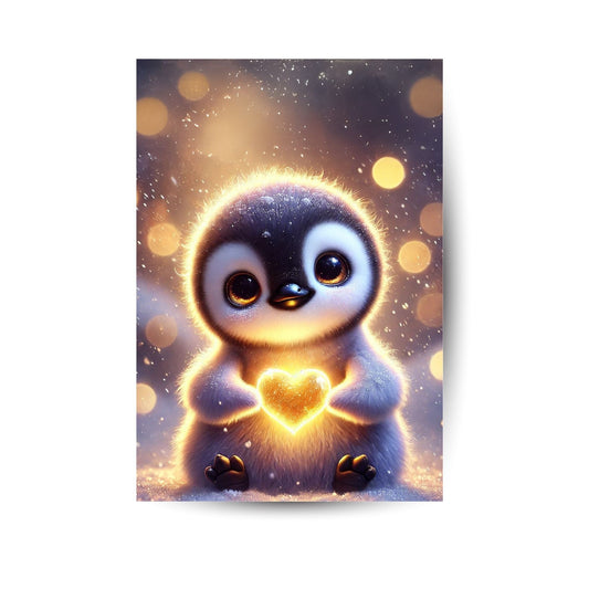 Glitzerndes Baby-Pinguin