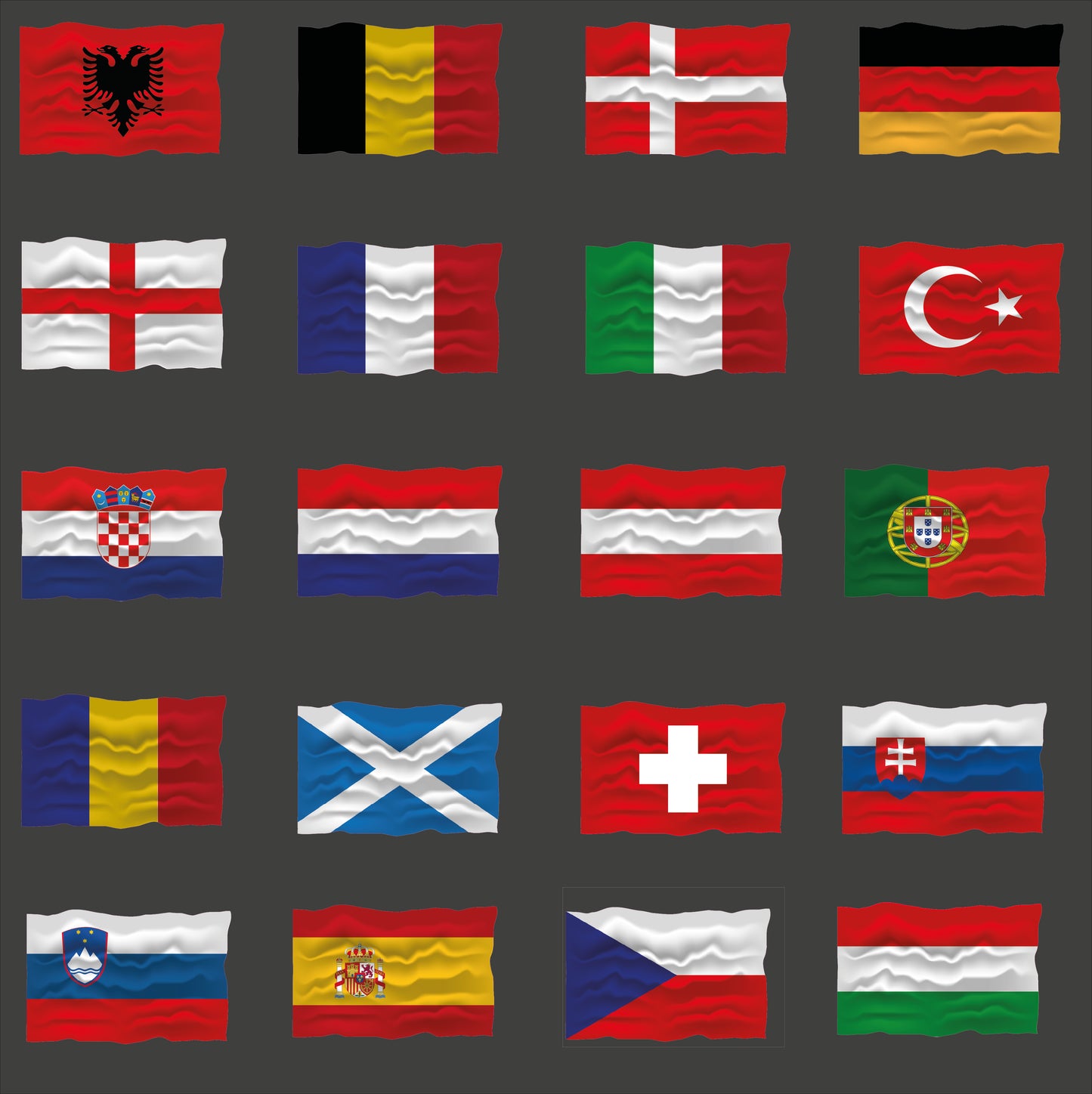 2X Autoflaggen Spanien