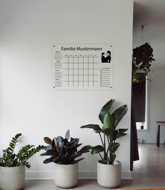 Familienkalender mit Bild 4 Personen