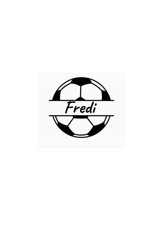 Personalisierter Tür-Aufkleber Fußball Design