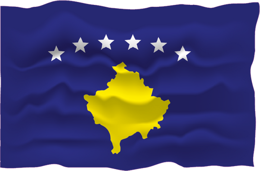 2X Autoflagge Kosovo