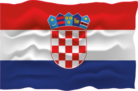 2X Autoflaggen Kroatien