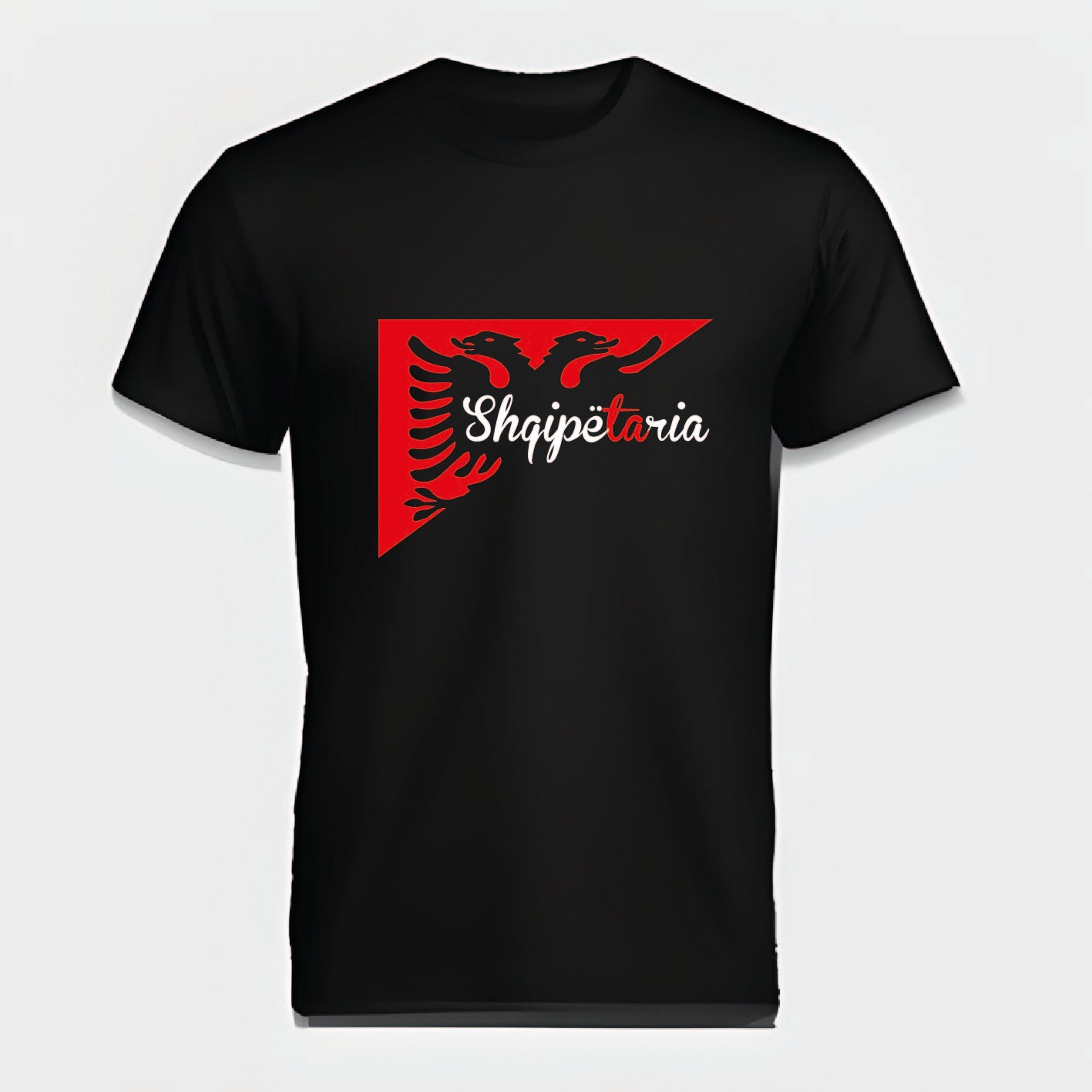  T-Shirt Albanien mit auffälligem Adler-Design – perfekt für Albanien-Fans und Geschenkideen