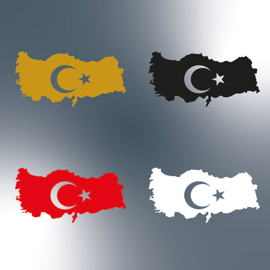 Aufkleber Türkische Flagge