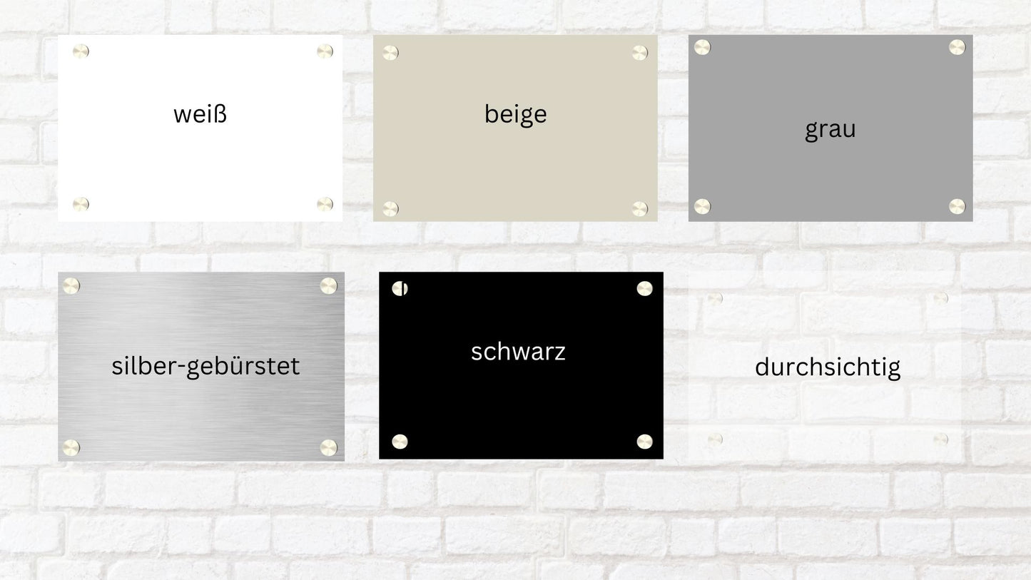 Türschild Luxus