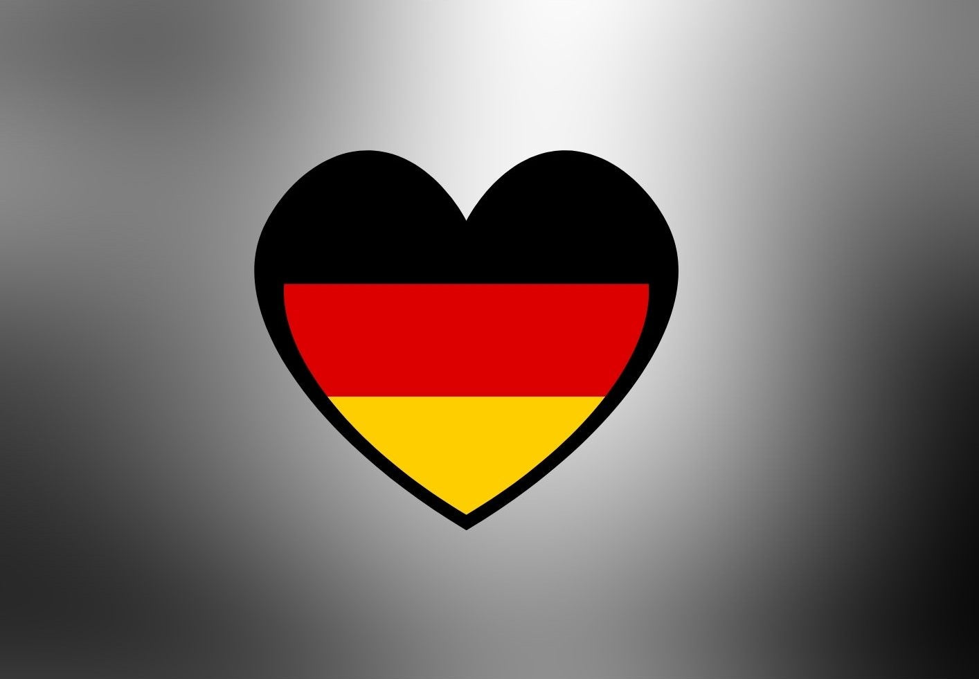 Deutschland Herz-Aufkleber – Patriotismus mit Stil